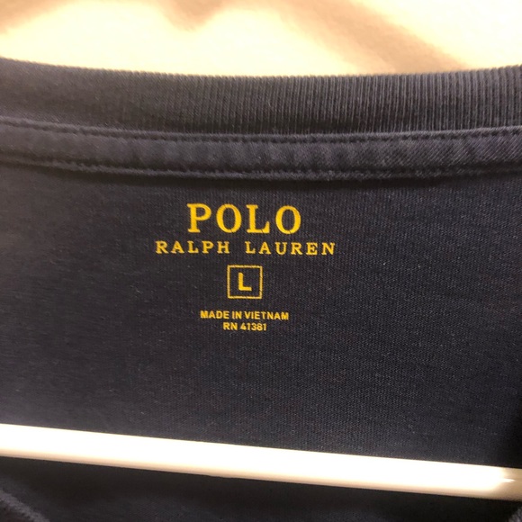 Polo Ralph Lauren, Large, Navy Blue Pocket T-Shirt - Picture 4 of 4